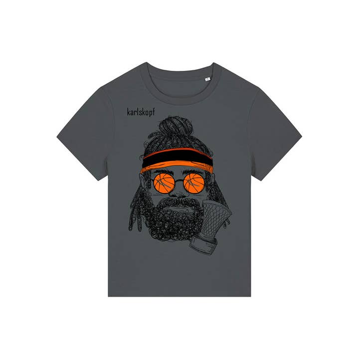 karlskopf - Wholesale Screen Printed T-Shirt - Women's - BASKETBALLER Shirt for women | 100% organic cotton1