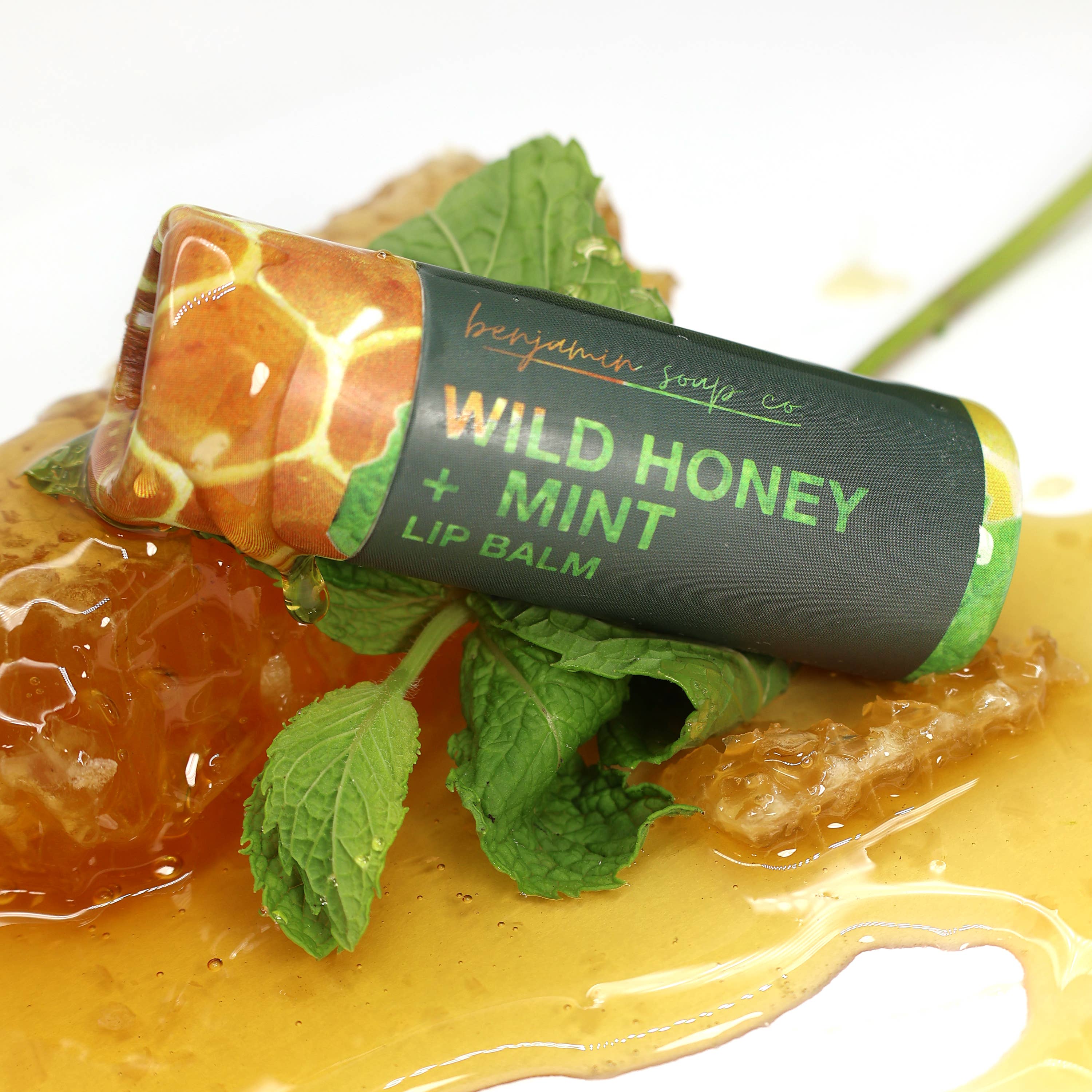 Benjamin Soap Co. - Wholesale Lip Balm - Wild Mint + Honey Lip Balm - Eco Friendly3