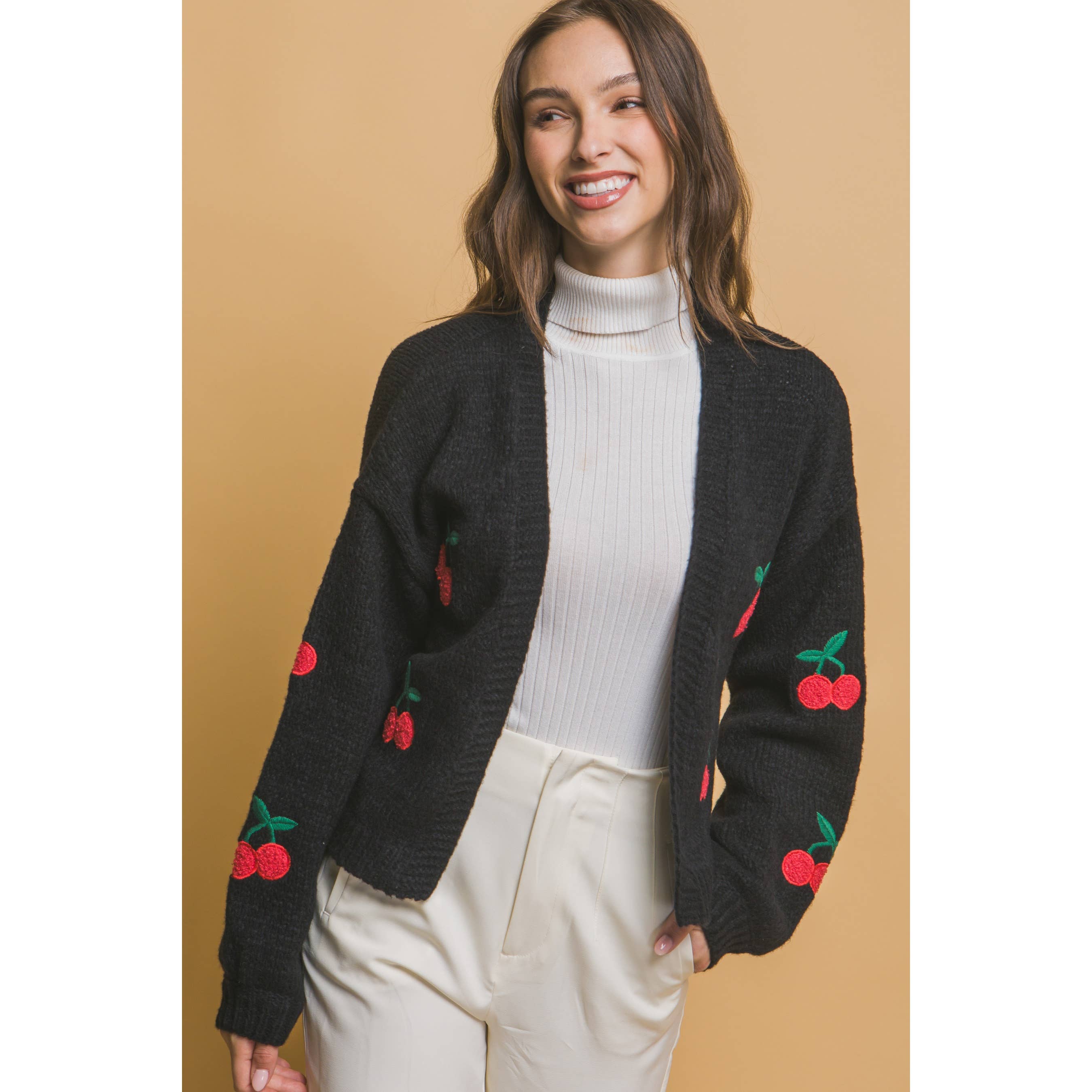 Apolline – wholesale Cardigan – Women’s – Cherries Cardigan3