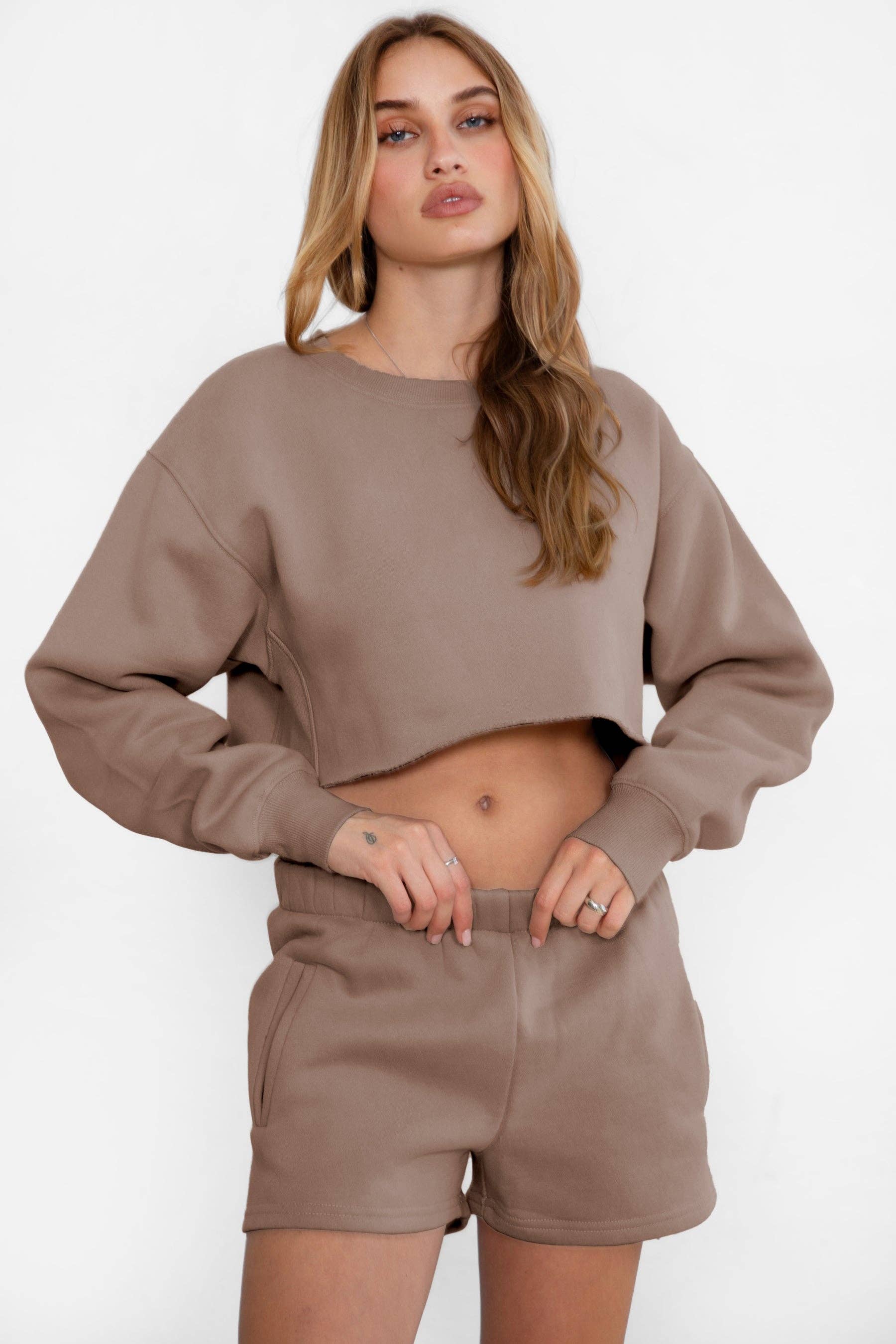 TICTOC - Venta al por mayor Sudadera - Mujer - Sudadera de felpa de lana MOMA con cuello redondo para estar en casa13