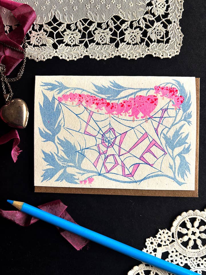 Web of Love Card for wholesale by Lillian Melcher