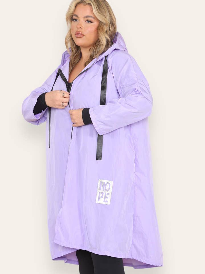 Miss Bold - Wholesale Raincoat - Women's - Oversized Hooded Rain Mac22
