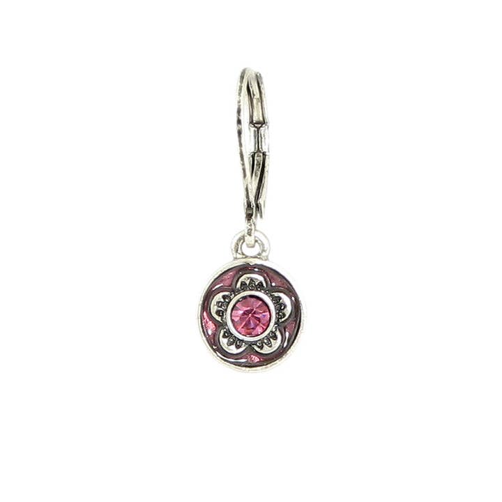 Baked Beads - Wholesale Dangle Earrings - Crystal Enamel Flower Earring1