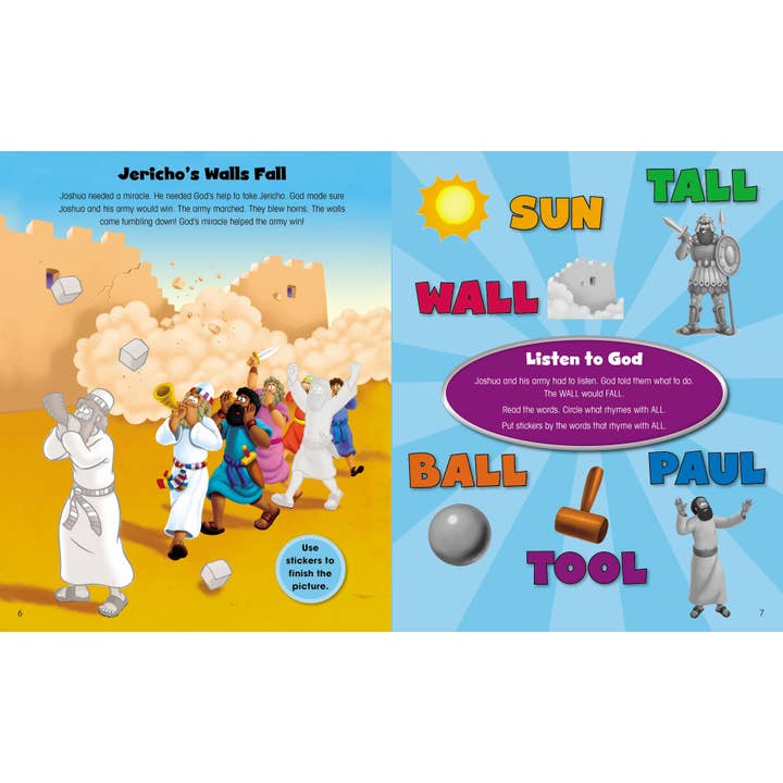 HarperCollins Christian Publishing - Wholesale Coloring & Activity Book - Kids & Baby - Beginner's Bible Miracles Sticker & Activity Book2