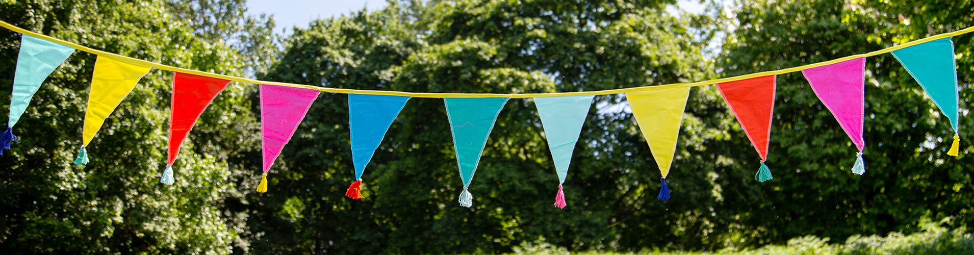 Talking Tables UK - Wholesale Bunting/garland - Rainbow Fabric Bunting | 3m |11