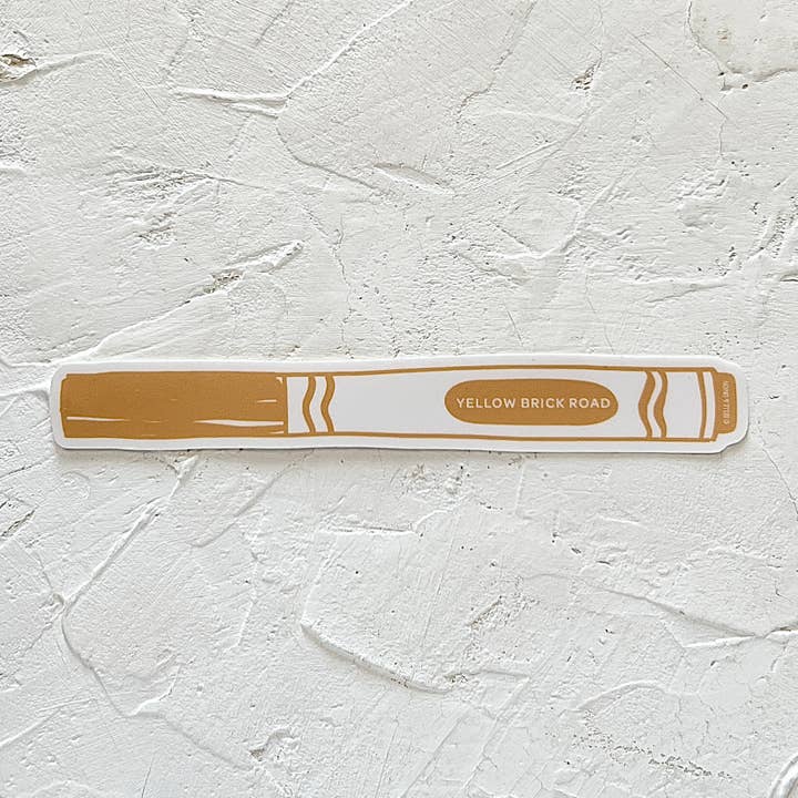 Pegatina de Marcador de Camino de Ladrillo Amarillo (¡tamaño real!) para venta al por mayor de Belle & Union