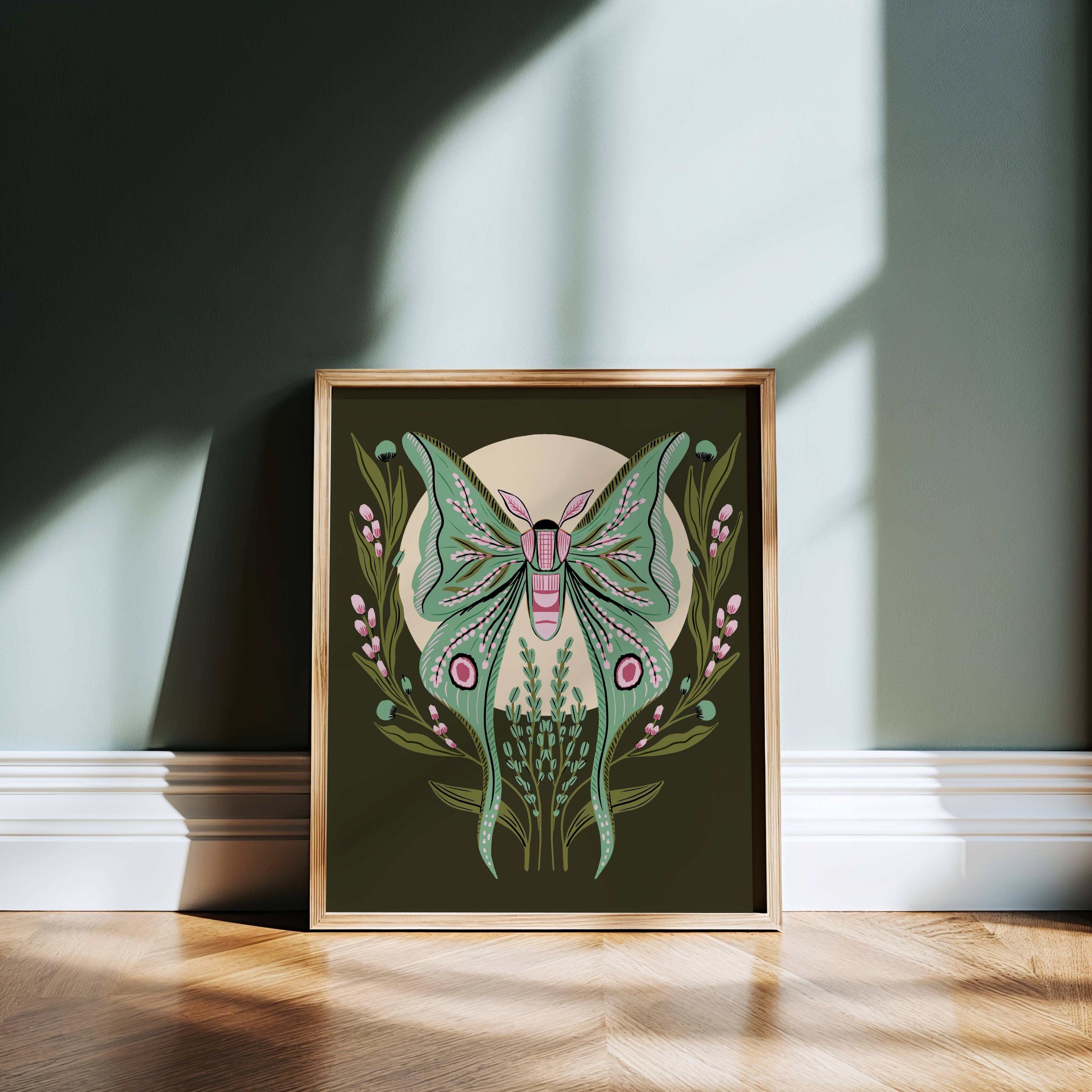 Tara Reed - Wholesale Art Print - "Luna Moth" - 8" x 10" Giclée Art Print7