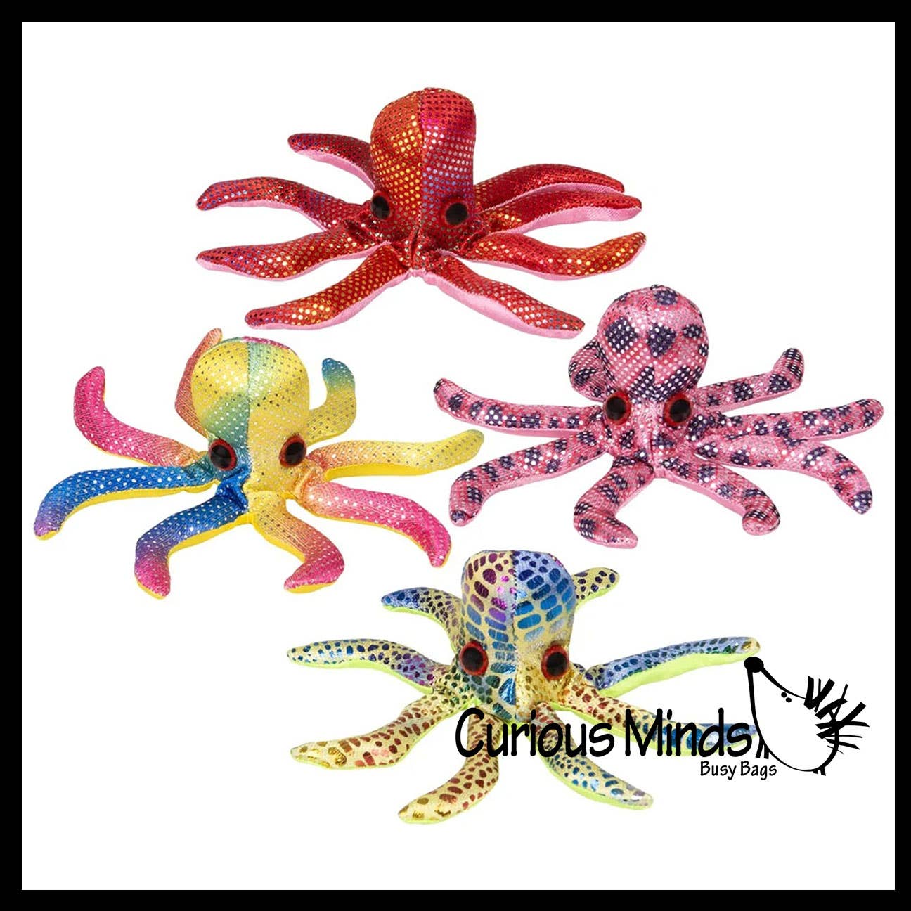 Curious Minds Toys - Vente Peluche – enfant et bébé - 1 jouet animal en forme de pieuvre rempli de sable - sac de sable lourd9