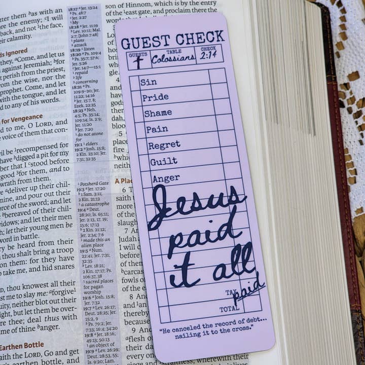 Marcador - Jesus Pagou Tudo por atacado de FaithfullyStillCo