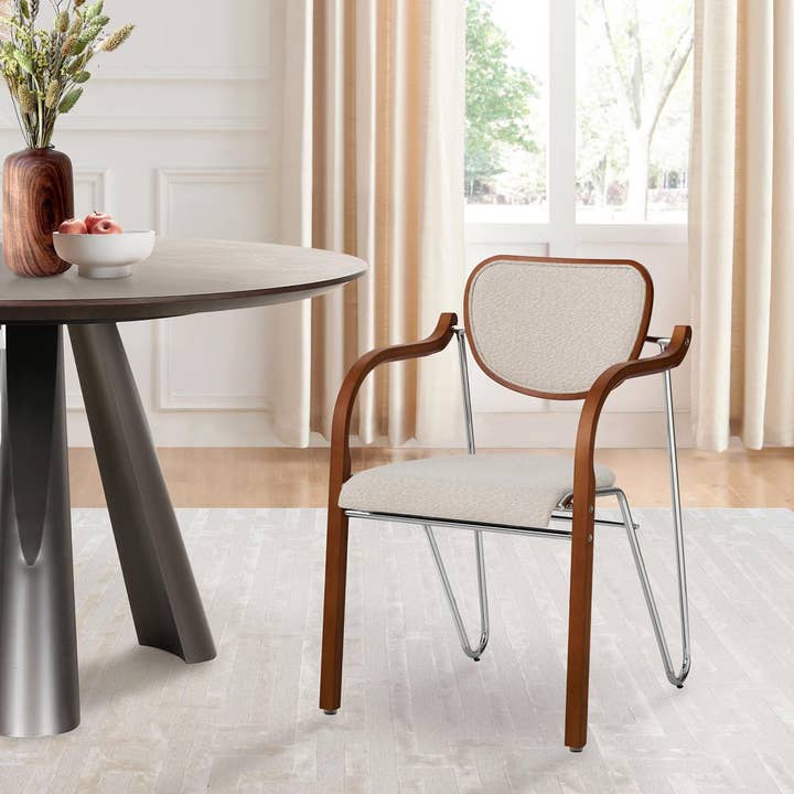 Pasargad Home - Wholesale Chair - Gifu Beige/Brown Armchair4