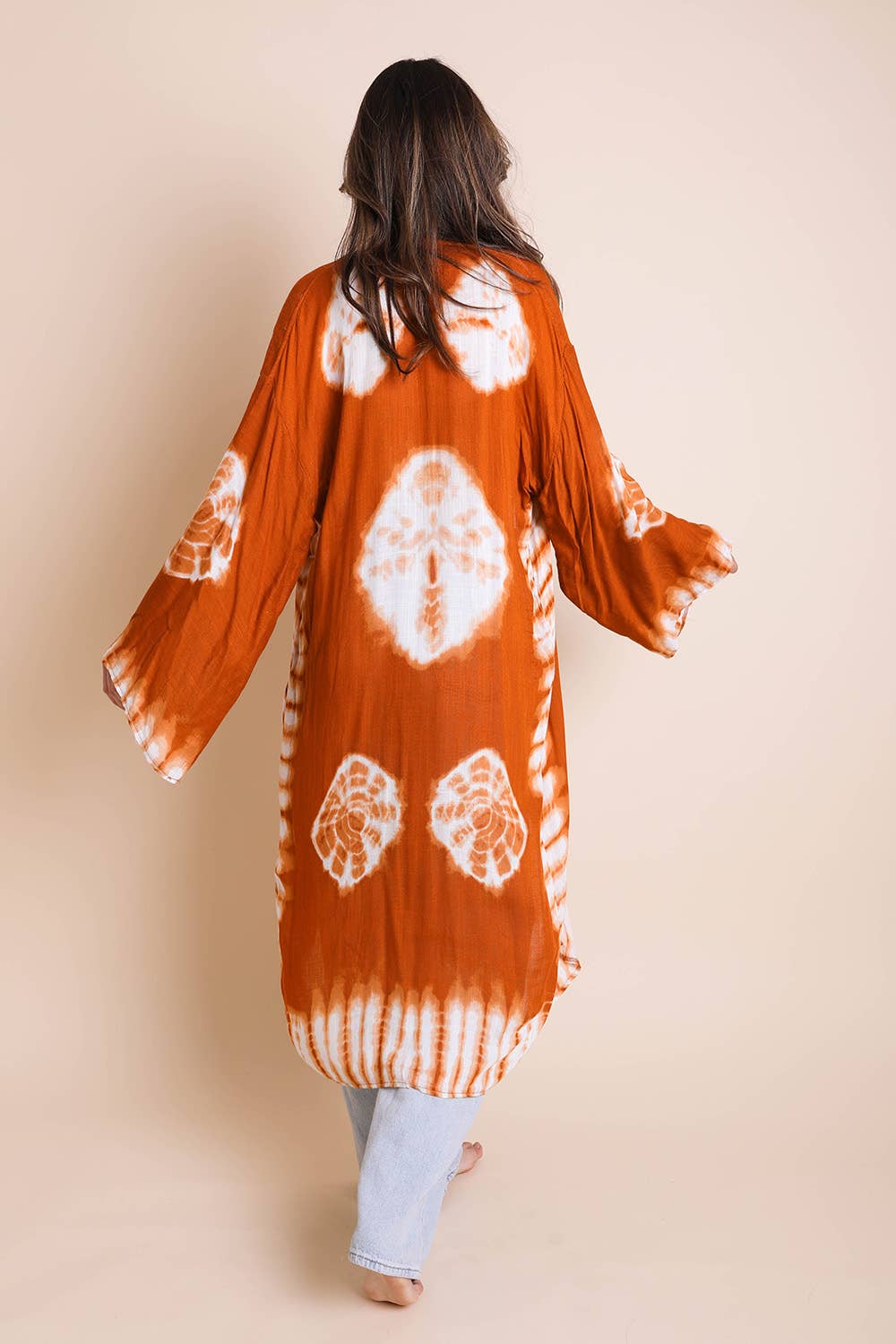 Leto Accessories - Wholesale Kimono - Women's - Versatile Tie-Dye Longline Wrap – Boho Vibes 🌀10