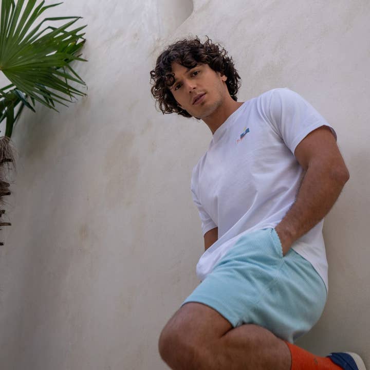 BILLYBELT - Wholesale Shorts - Men's - Velvet Shorts Beach Horizon — Sky Blue