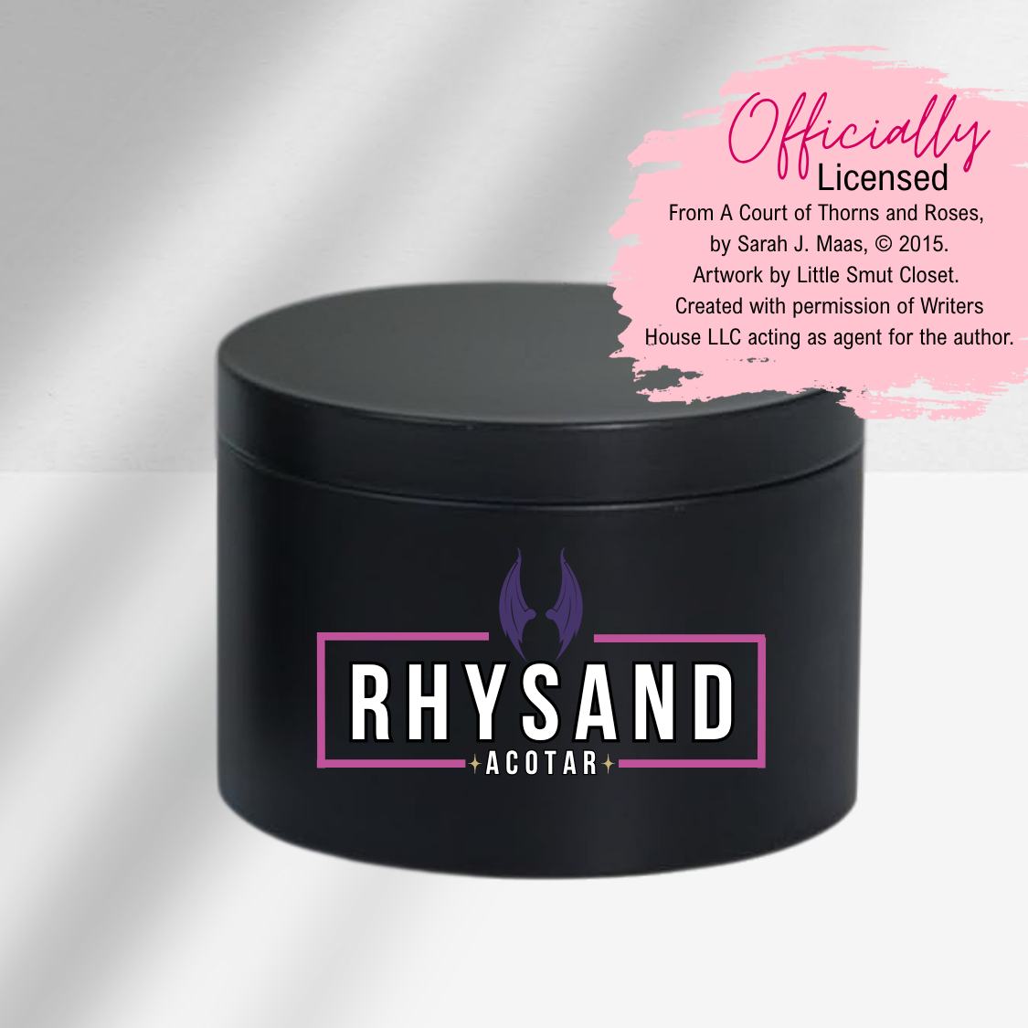 Little Smut Closet - Wholesale Jar/Filled Candle - Officially Licensed Rhysand - The Sarah J. Maas Collection2