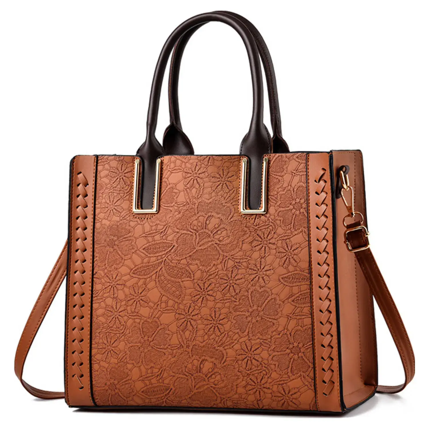 Superbia - Wholesale Tote Bag - Women's - Large Lace Print Tote Bag Multi Compartment -309-21