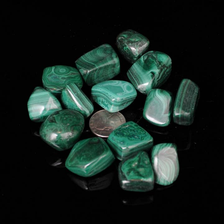 Tree of Life Gems - Wholesale Spiritual Stone/Crystal - Large Tumbled Malachite1