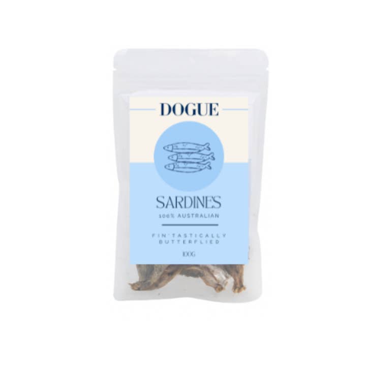 DOGUE Butterflied Sardines Dog Toy 100g for wholesale by DOGUE