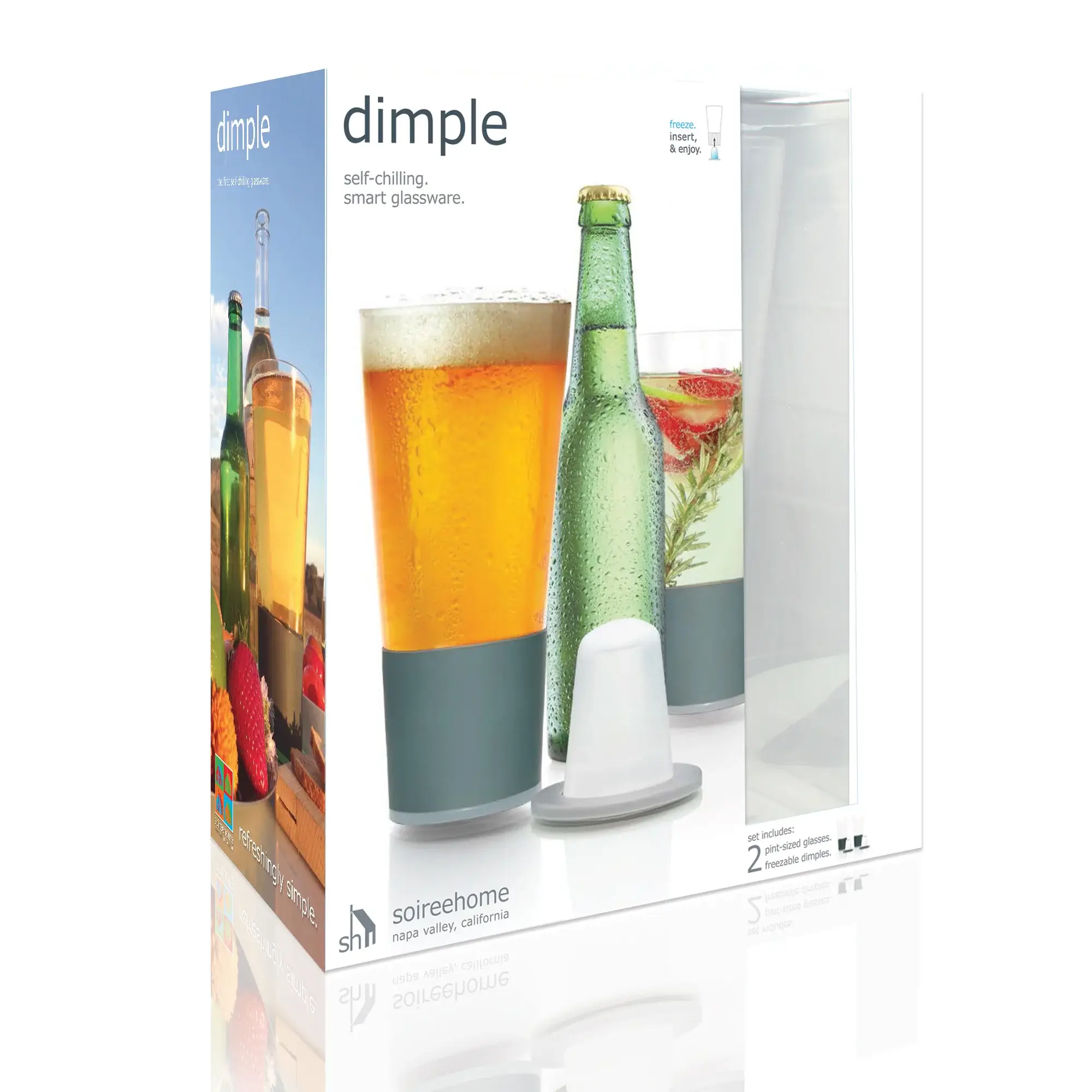 Forma House – wholesale Beer glass/mug – Soiree - Dimple Pint set of 23