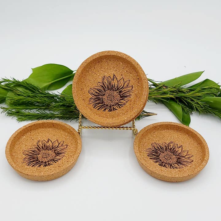 Cork Sunflower Underlägg för wholesale av Planty'tude