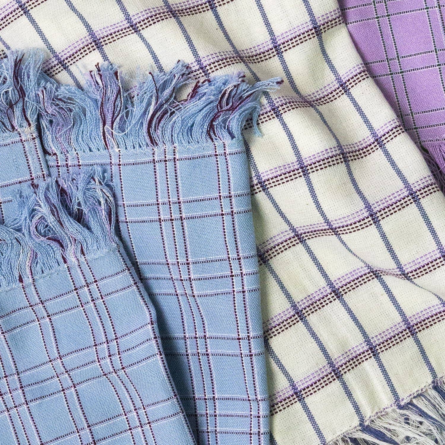 Archive NY - Vendita all'ingrosso Strofinacci - Chiapas - Telo da cucina a quadri, colore: Blu chiaro2