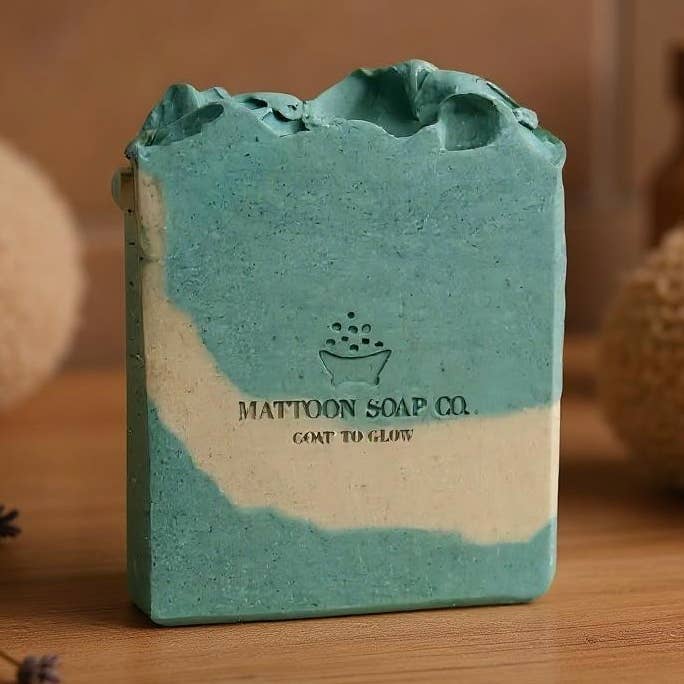 PEPPERMUNT PATTY Geitenmelk Zeep Bar voor wholesale door Mattoon Soap Co.