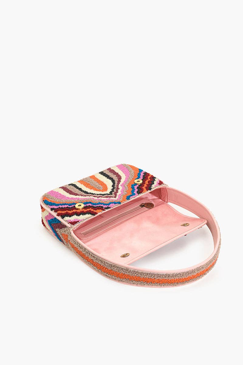 America & Beyond - Wholesale Shoulder Bag - Women's - The Soho Tan Tufted Shoulder Bag4