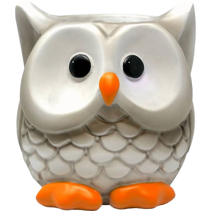 Owl Flower Pot for wholesale by Spoontiques, Inc