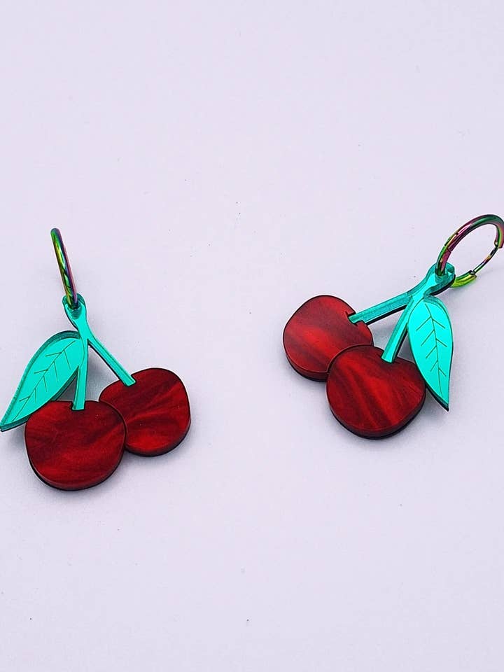 Pendientes Cereza para venta al por mayor de LadyRockCreaciones