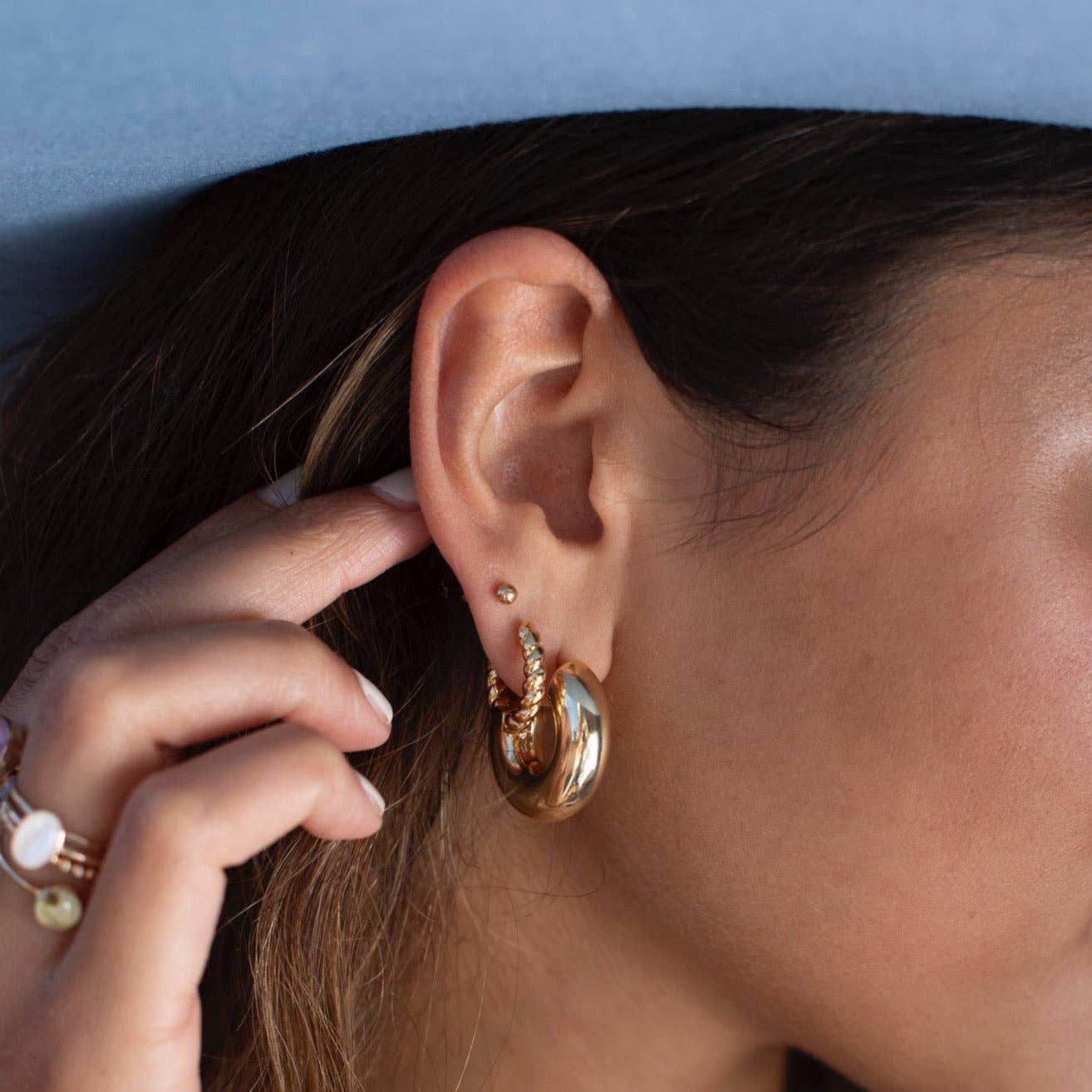 Token Jewelry - Wholesale Hoop Earrings - Cloud Hoops1