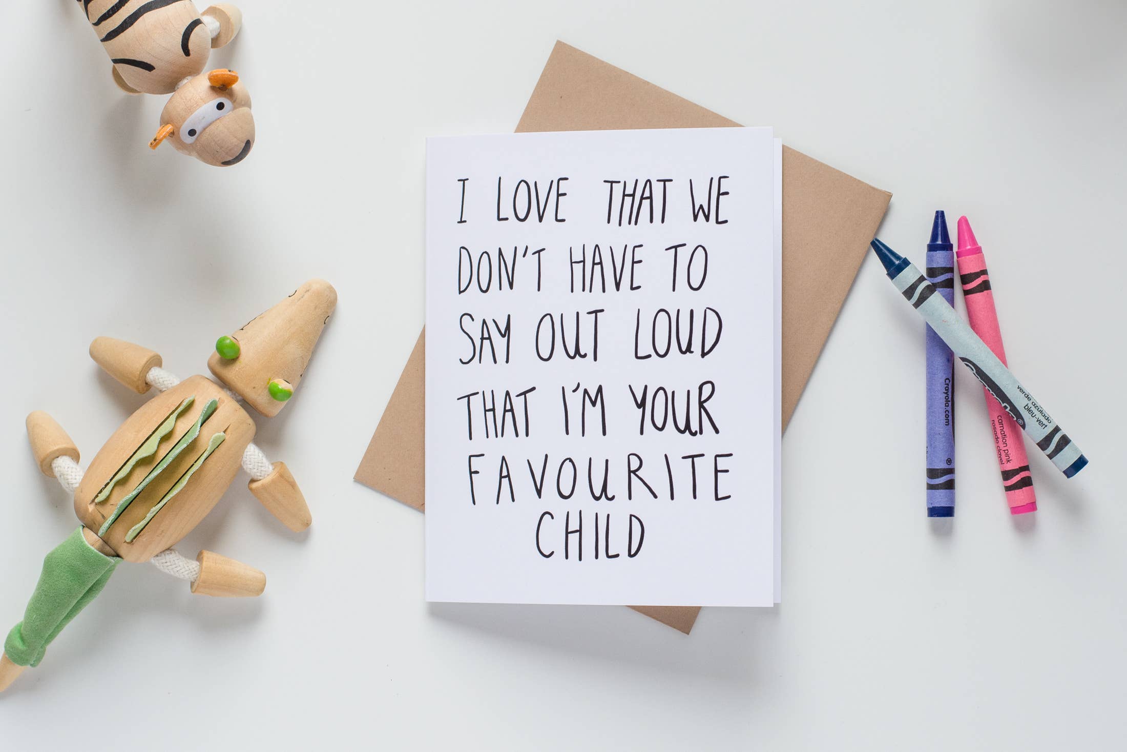 Little May Papery - Wholesale Love Card - Favourite Child Card1