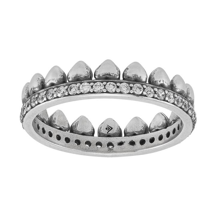 Silpada 'Regal Romance' Silver White Cubic Zirconia Ring for wholesale by Silpada