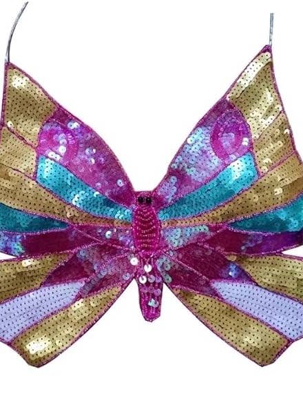 SugarQuoteMeNot LLC - Wholesale Costume – Women's - Light up Butterfly Sequin Top3