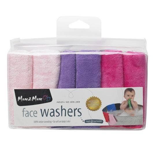 Baby&More Ltd – wholesale Face & body wipes – Baby – Cotton Facewashers - Pack of Six10