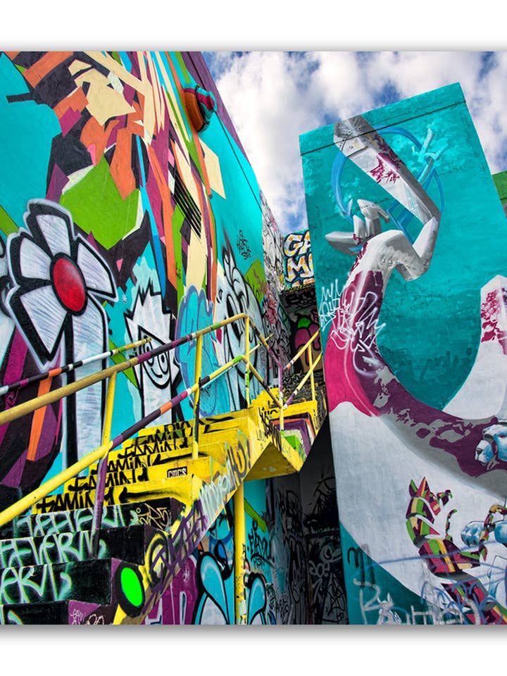 Technicolor Stairway, Canvas Wall Art for wholesale by Artography Limited