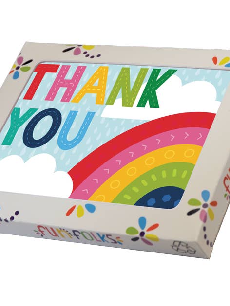 BTX005 DANKESCHÖNCHEN IN REGENBOGENVERPACKUNG, 8 STÜCK, A2 für den Großhandel von Fun Folks