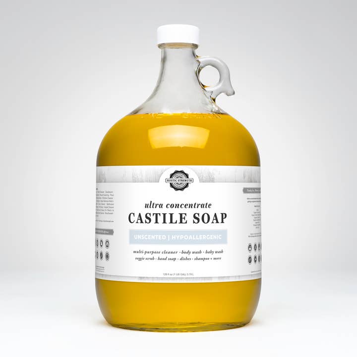 Rustic Strength - Wholesale Body Wash/Shower Gel - Castile Soap - Concentrated | Unscented5