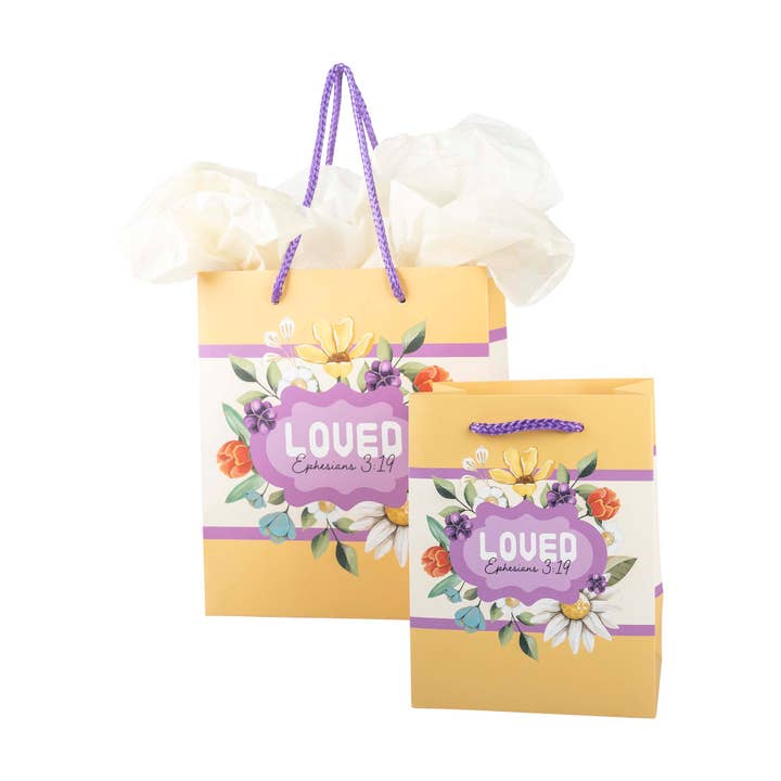 Gift Bag: Loved (Ephesians 3:19) for wholesale by Divinity Boutique