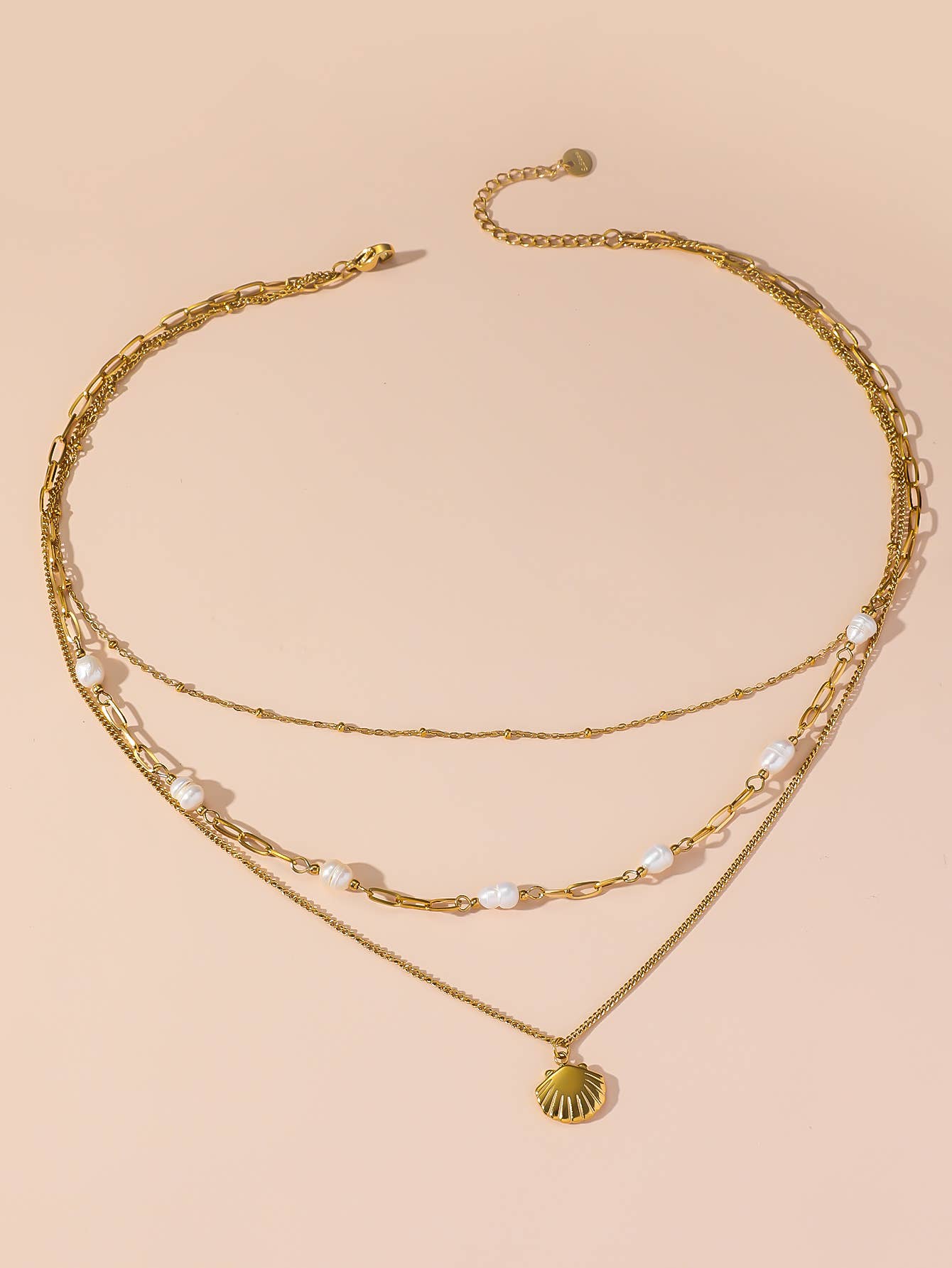 Blossom bijoux – Engroshandel Halskæde med vedhæng – 24CCA108 justerbar halskæde i rustfrit stål2