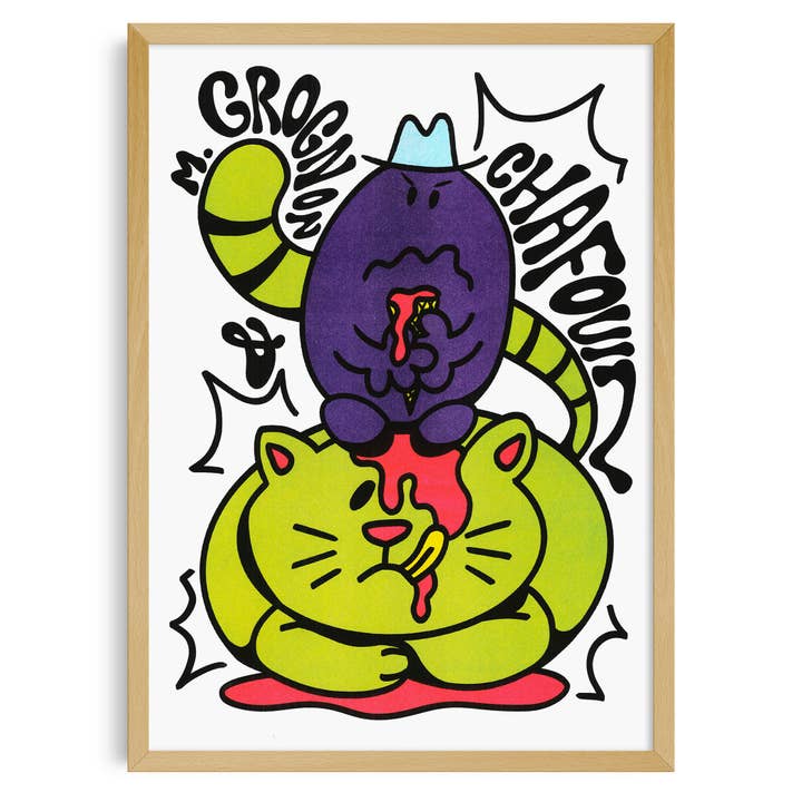 Mr.Men & Little Miss - Mr. Grumble & Cranky Cat for wholesale by KIBLIND Atelier