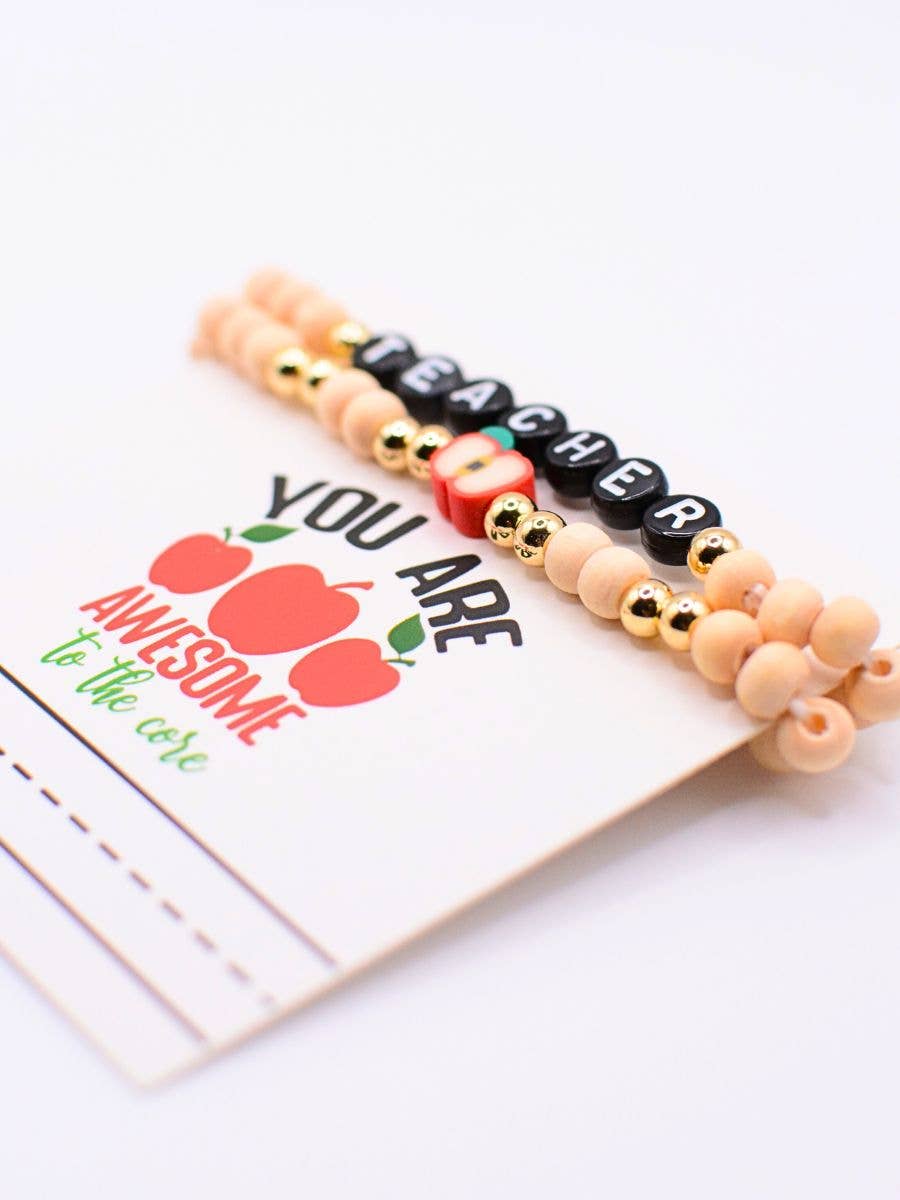 Two and Crew - Faith Based Jewelry & Gifts - Wholesale Beaded Bracelet - Teacher Bracelet Gift Set – Personalized Thank you Card5