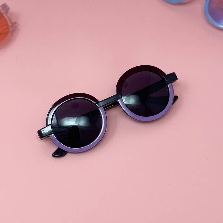 Rainbow Unicorn Birthday Surprise - Wholesale Sunglasses β kids - Round Theodora Kids Sunglasses (Ages 1-5) β Fun & Colorful 2