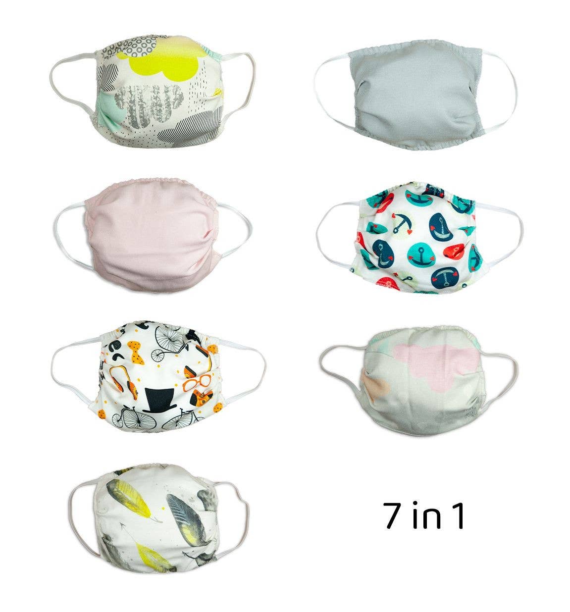 SDI-PARIS – Großhandel Mund-/Gesichtsschutz – Filtration Sup 90 Bambusmasken, waschbar bei 40 °C, 7 Stück0