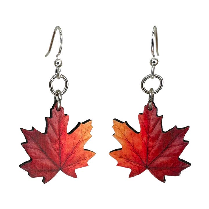 Ahornblatt-Blütenohrringe für den Großhandel von Green Tree Jewelry