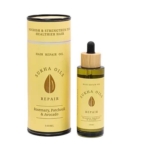 Hair Repair 100ml x12 Pack, Rosemary, Pachouli, Avocado for wholesale by Sukha Oils Ltd