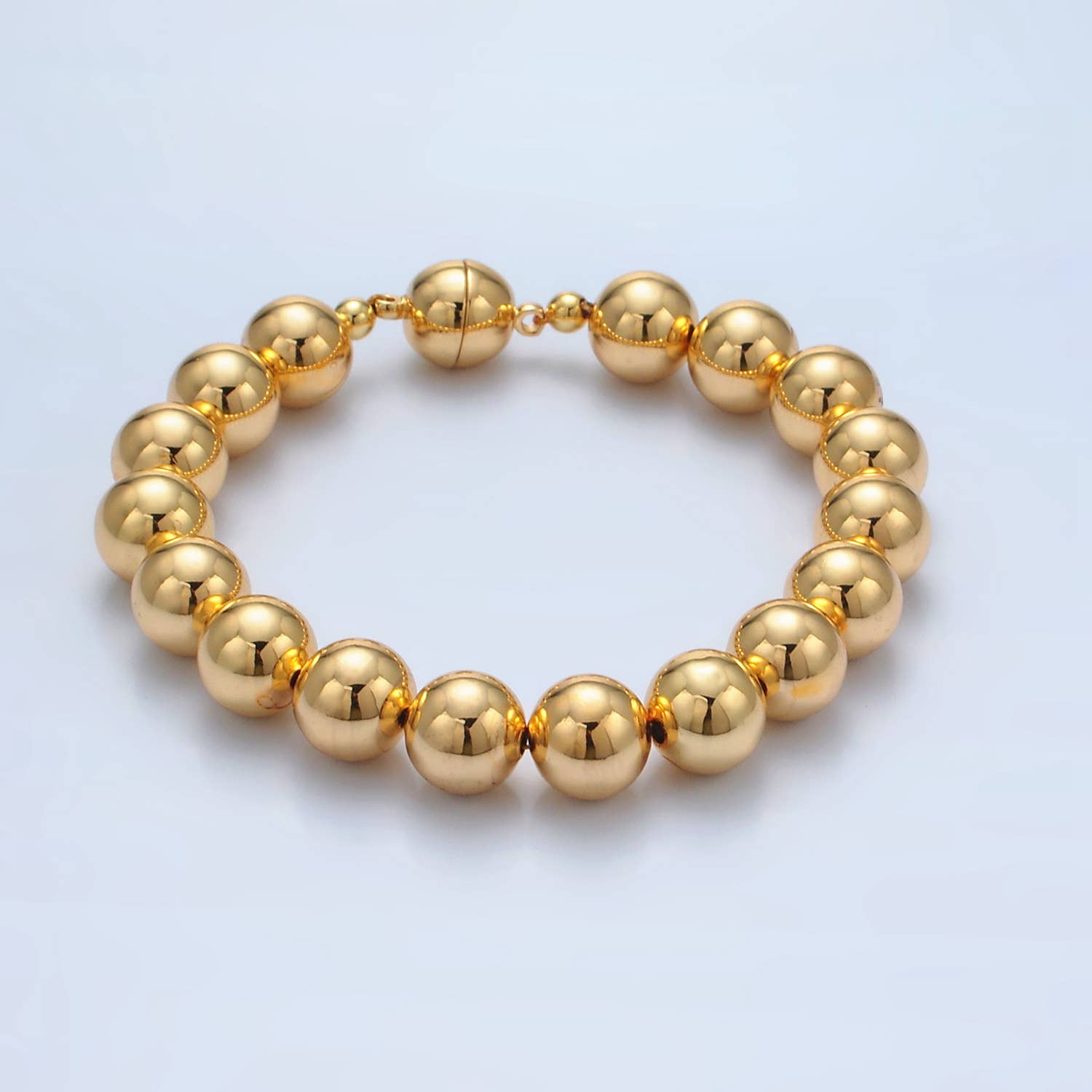 Aim Eternal - Venta al por mayor Pulsera de cuentas - Brazalete de burbujas con cuentas chapado en oro de 24 quilates | WA2638 - WA2640 3