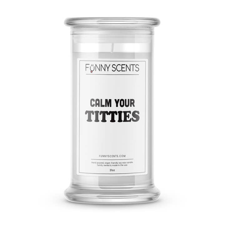 Acalme seus peitos Velas engraçadas por atacado de JewelryCandles.com