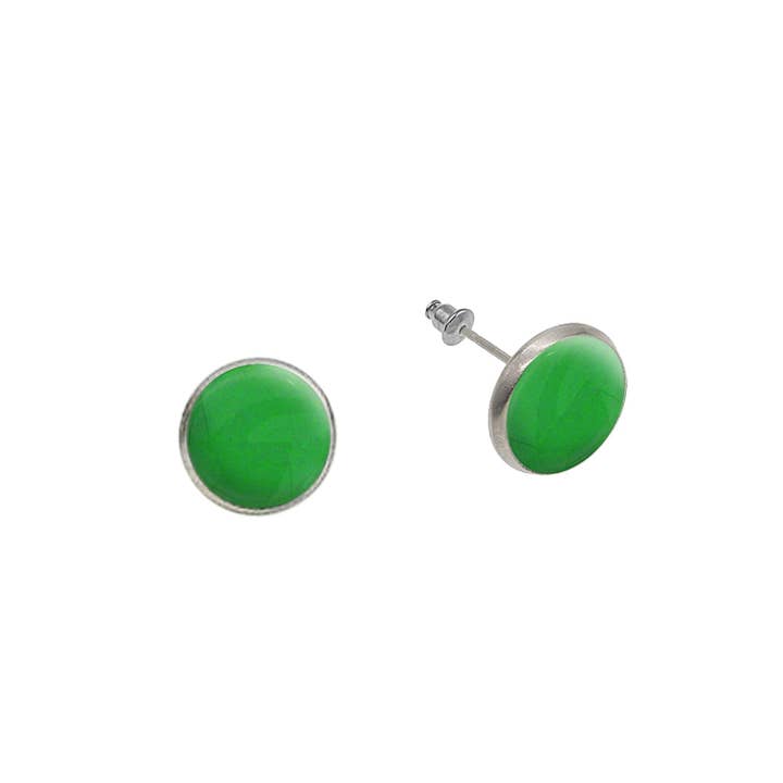 CLOUS D'OREILLES CERCLE ASTRE - F084W pour la vente par Mo Resin