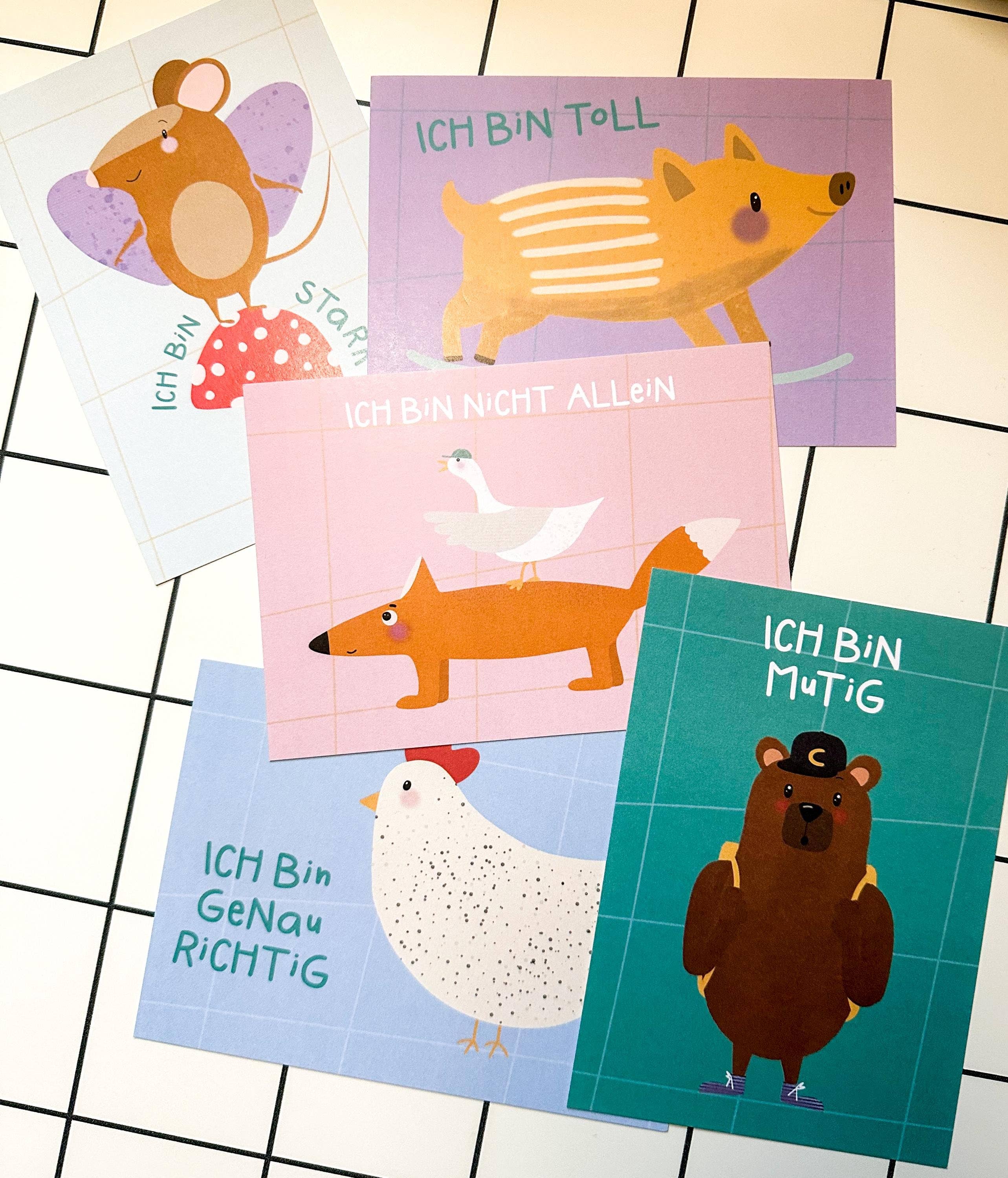 StudioSonna - Wholesale Postcard - Postcard Bear I Am Brave1