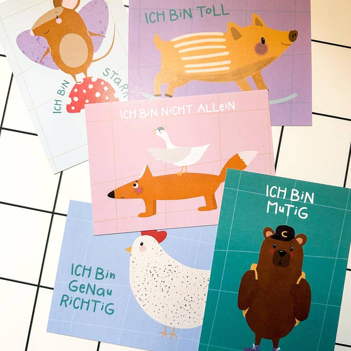 StudioSonna - Wholesale Postcard - Postcard Bear I Am Brave1