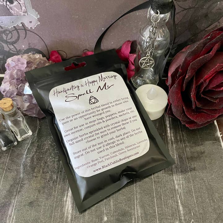 Black Dahlia Boutiques - Wholesale Meditation Supplies - Til Death Happy Marriage & Bonding Herbal Spell Mix