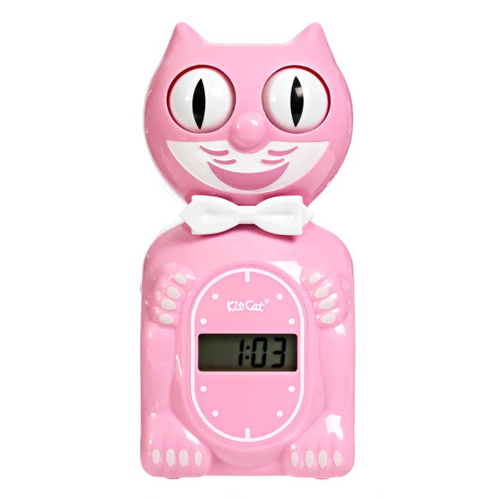 Kit-Cat Klock - Wholesale Alarm Clock - Solar Kit-Cat Digital Alarm Klock – Pink Satin